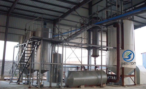 Tyre Oil to Diesel Distillation Plant