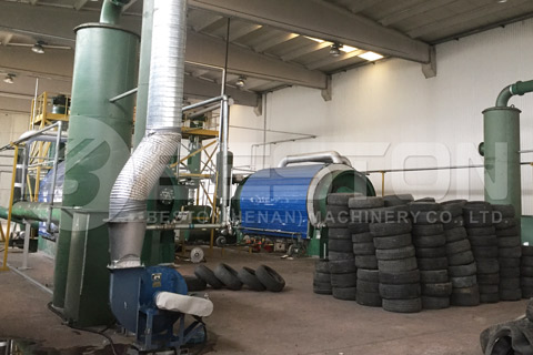 Waste Tyre Pyrolysis Machine