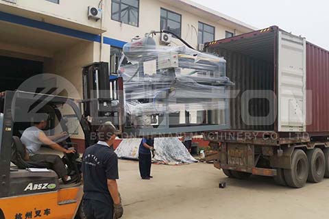 Shipping Egg Tray Machine to Colombia